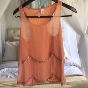 6 degrees dressy tank top S